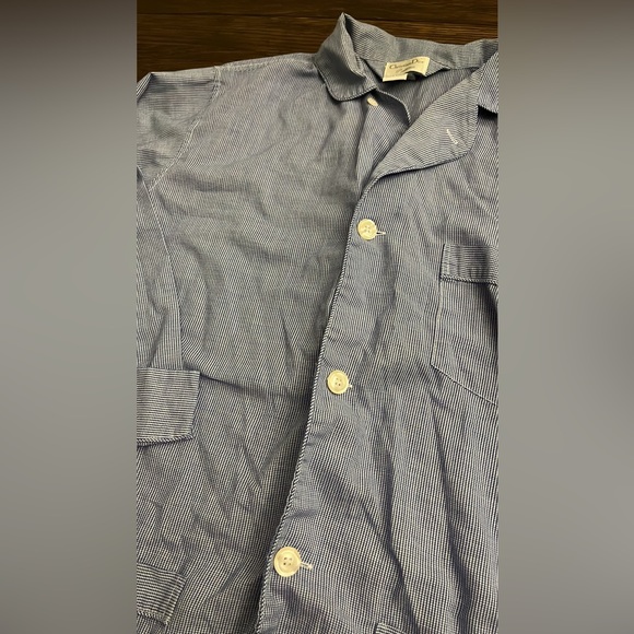 Christian Dior Pyjama blue checkered top - Picture 2 of 4